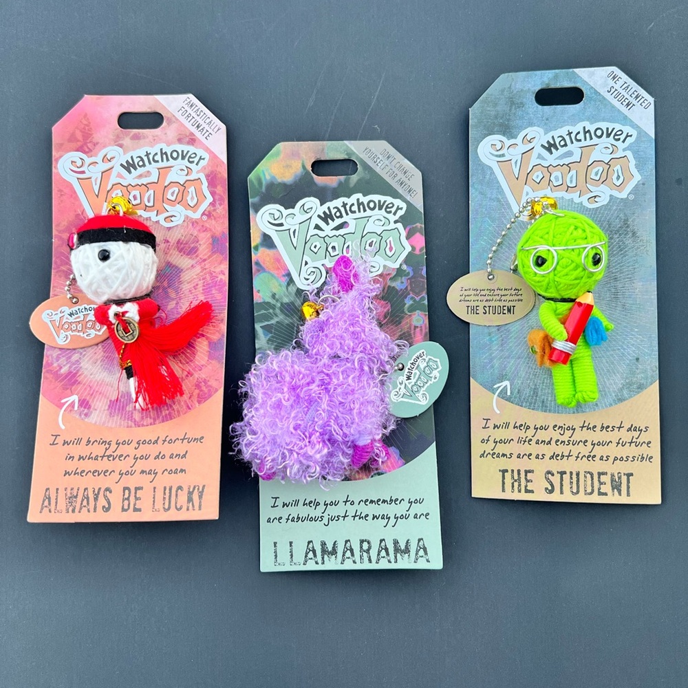 Watchover Voodoo Keychains Set of 3 NWT